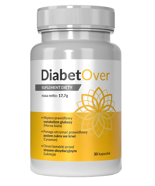 DiabetOver DiabetOver kapsulki na poziom cukru - opakowanie Stenka Clinic