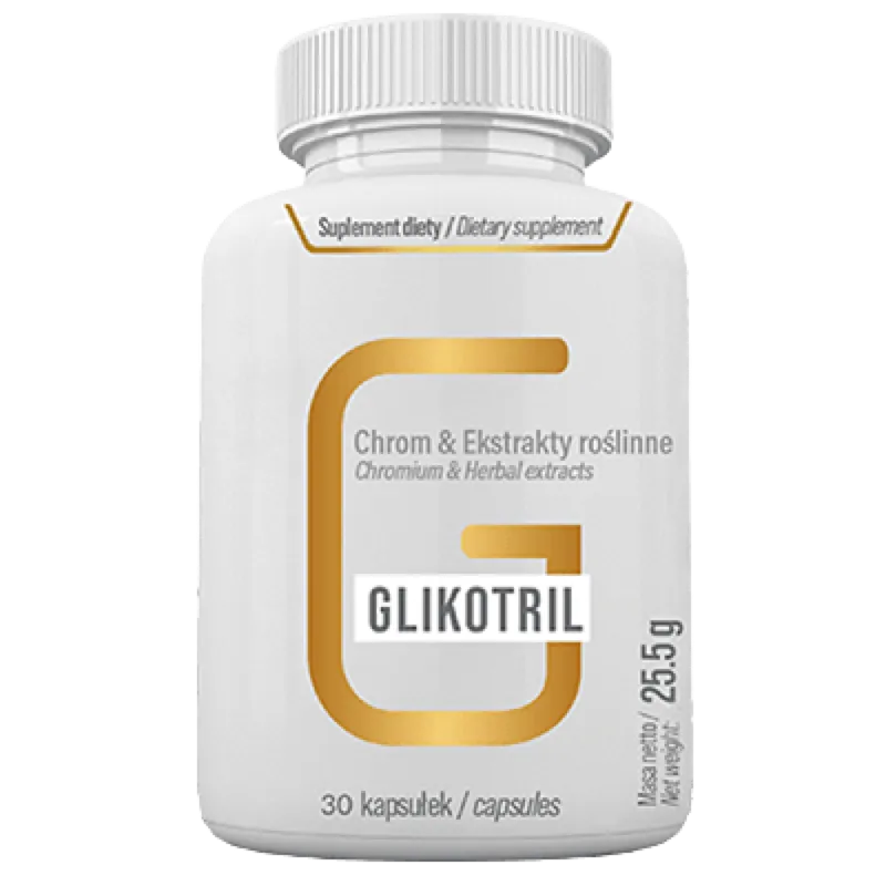 Glikotril Glikotril kapsulki na poziom cukru i insulinoopornosc - opakowanie Stenka Clinic